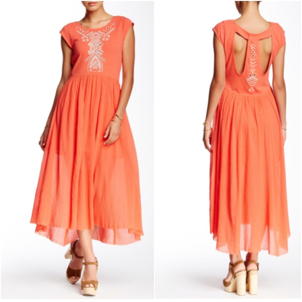Free People Toosaloosa Slub Meadow Dress XS